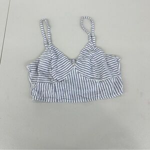 Universal Thread  Blue and White Crop Top - M